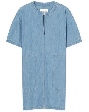 Closed Short Dress - Blauw