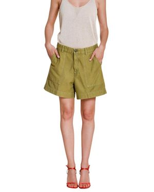 Mason's Korte Broeken ,Groen ,Katoen Dallas Cargo Bermuda