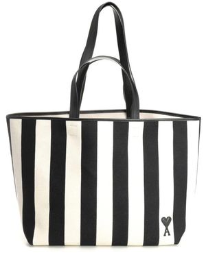 Ami Paris Tote Bags - Nero