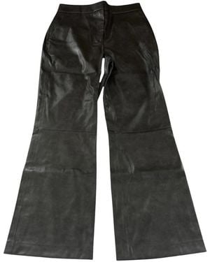 Calvin Klein Leather Trousers - Gris