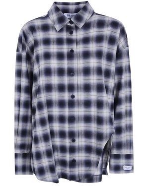 The Attico Check Classic Shirt - Blau