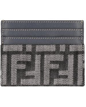 Fendi Baguette Card Case - Metallic