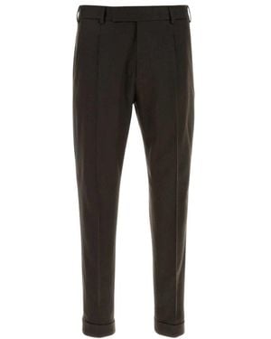 PT Torino Stretch Wool Broeken - Zwart