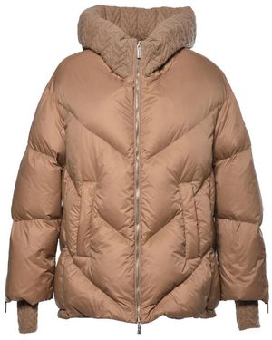 Baldinini Daunenjacke Aus Wolle Und Nylon - Braun