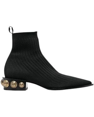 Balmain Heeled Boots - Black