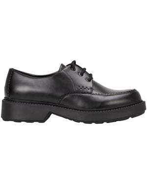 HUGO Glattleder Derby-Schuh - Schwarz