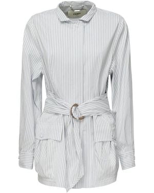 Fendi Shirt Dresses - Grey