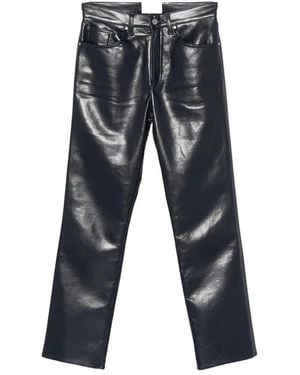 Agolde Broeken ,Blauw ,Leer Lana Jean - Grijs