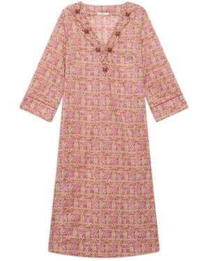Maliparmi Batik Baumwollkleid - Pink