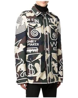 Philipp Plein Light Jackets - Black