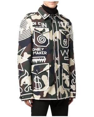 Philipp Plein Light Jackets - Black