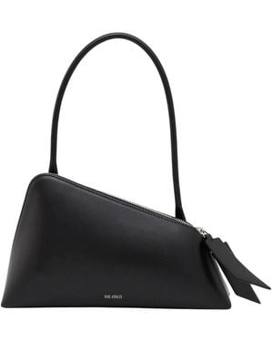 The Attico Schwarze Schultertasche Sunrise