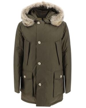 Woolrich Arctic Parka Jacke Mit Pelzdetail - Grün