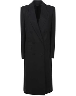 Tom Ford Wool Long Coat - Zwart