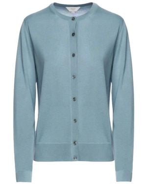 Malo Truien & Vesten ,Blauw ,Kasjmier Cardigan