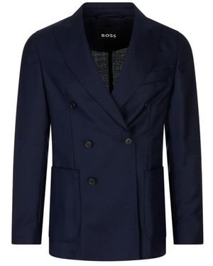 HUGO Jassen ,Blauw ,Wol C-Hanry Blazer