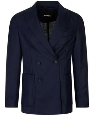 HUGO Jassen ,Blauw ,Wol C-Hanry Blazer