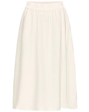 Ichi Midi Skirts - Bianco