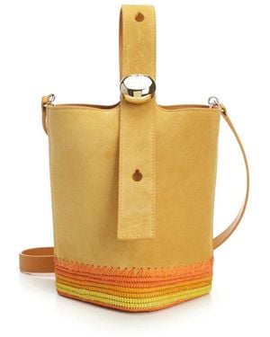 Loewe Pebble Mini Bucket Bag - Metallic