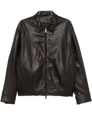Giorgio Brato Leather Jackets - Black