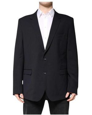 Dolce & Gabbana Maatwerk Notched Lapel Blazer - Blauw