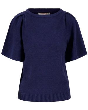 Zusss Top Korte Mouw 0305-0024 - Blauw