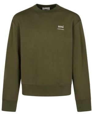 Ami Paris Sweatshirts - Verde