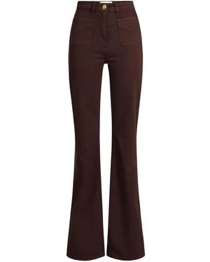 Elisabetta Franchi Flared Jeans - Brown