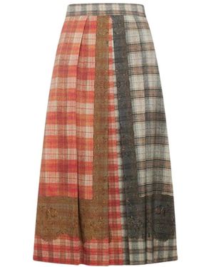 Pierre Louis Mascia Midi Skirts - Brown