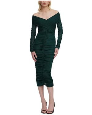 Self-Portrait Midi Dresses - Green