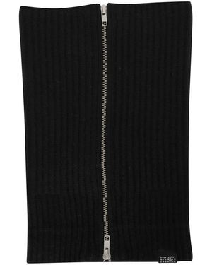 MM6 by Maison Margiela Rippstrickschal - Schwarz