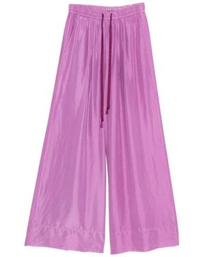 forte_forte Wide Trousers - Purple