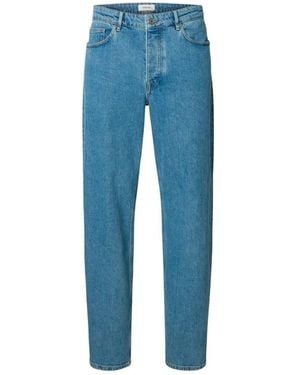 SELECTED Loose-Fit Jeans - Azul