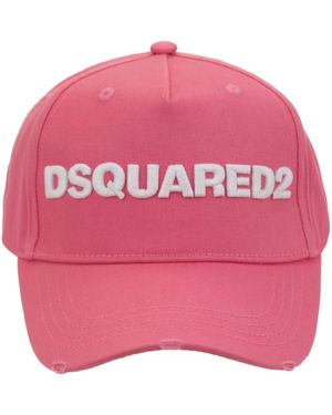 DSquared² Accessoires ,Roze ,Katoen Baseballpet