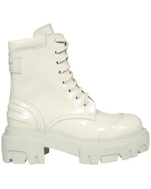 MSGM Lace-Up Boots - Neutro