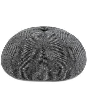 Dior Grauer prinz-von-wales-motiv hut
