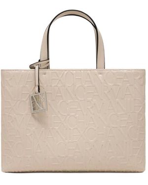 ARMANI EXCHANGE Tote Bags - Neutro