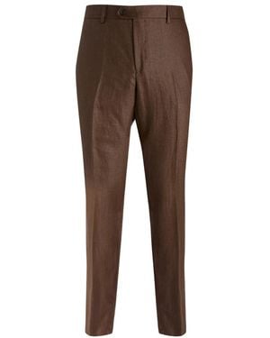 Brian Dales Suit Trousers - Brown