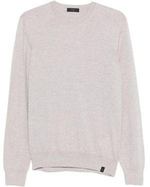 Fay Round-Neck Knitwear - Blanc
