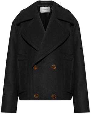 Lanvin Wollmantel - Schwarz