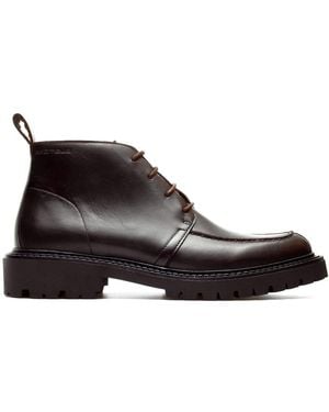 Ambitious Lace-Up Boots - Noir