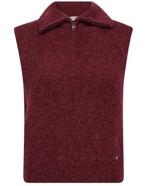 Mos Mosh Mmthora Highneck Sl Strick - Lila
