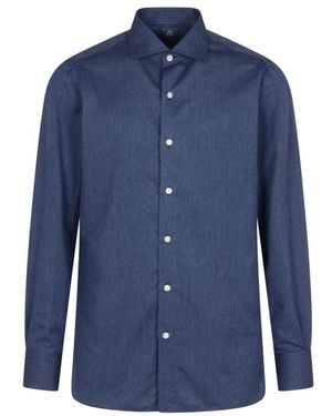 Finamore 1925 Casual Shirts - Azul