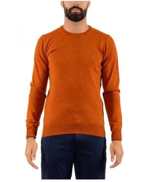 Brooksfield Round-Neck Knitwear - Orange