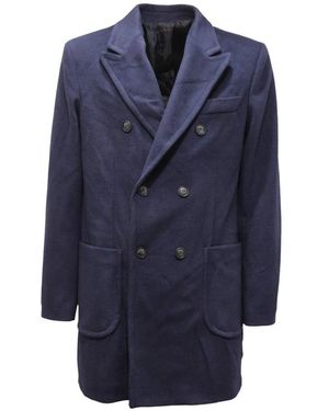 Imperial Double-Breasted Coats - Azul