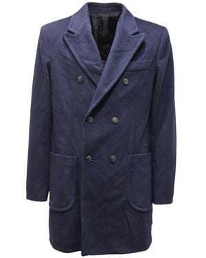 Imperial Double-Breasted Coats - Blu