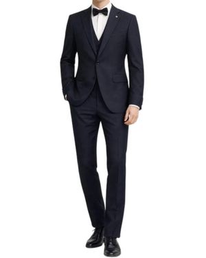 Bharnaba Single Breasted Suits - Blue