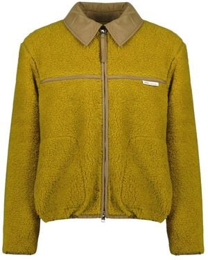 Ami Paris Faux Fur & Shearling Jackets - Green