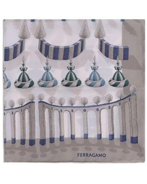 Ferragamo Silky Scarves - Gris