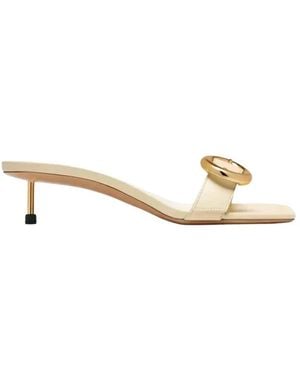 Jacquemus Heeled Mules - Metallic